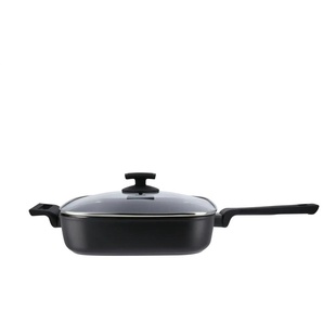 KHG Grillpfanne 28 x 28 cm Green Line | schwarz | Aluminium | 28 cm | 7 cm |