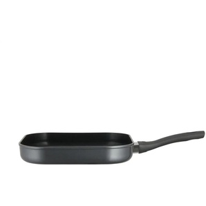 KHG Grillpfanne   ¦ grau ¦ Aluminium ¦ Maße (cm): B: 28 H: 4,5  Ø: 28