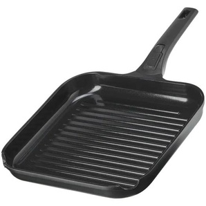 KHG Grillpfanne - schwarz - Aluminium - 28 cm - 4,3 cm - cm 28,0 | Möbel Kraft