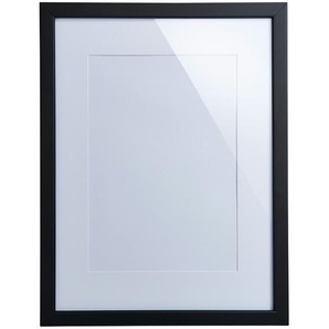 KHG Holz-Bilderrahmen 30x40 cm  Toscana ¦ schwarz ¦ Holz ¦ Maße (cm): B: 30 H: 40