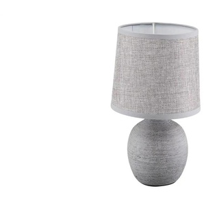 KHG Keramik-Tischleuchte 1-flammig kalkfarben - grau - Materialmix - 27 cm - 15.0 | Möbel Kraft