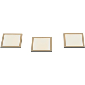 KHG Küchenunterbaubeleuchtung 3er-Set, quadratisch | silber | 10 cm | 0,5 cm | 10 cm |