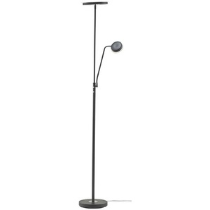 KHG LED-Deckenfluter  2-flammig  schwarz   ¦ schwarz ¦ Maße (cm): H: 180  Ø: 26