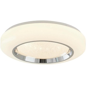 KHG LED-Deckenleuchte 1-flammig mit Sterneneffekt - weiß - Materialmix - 13 cm - 50.0 | Möbel Kraft