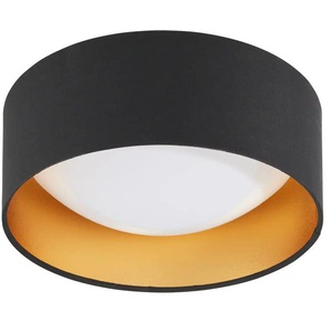 KHG LED-Deckenleuchte 1-flammig schwarz/goldfarben - schwarz - Materialmix - 11 cm - 32.0 | Möbel Kraft