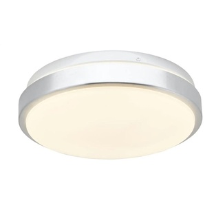 KHG LED-Deckenleuchte  1-flammig   ¦ silber ¦ Maße (cm): H: 8,5  Ø: 26