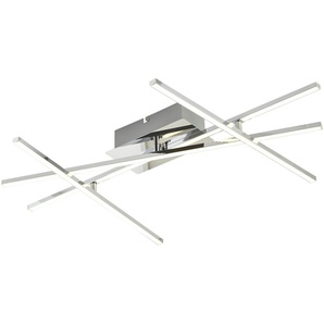 KHG LED-Deckenleuchte  chrom   ¦ silber ¦ Maße (cm): B: 73 H: 10,5 T: 50.0