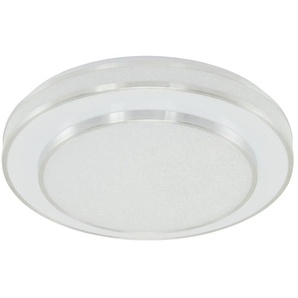 KHG LED-Deckenleuchte chrom/weiß   ¦ weiß ¦ Maße (cm): H: 10,1  Ø: 48