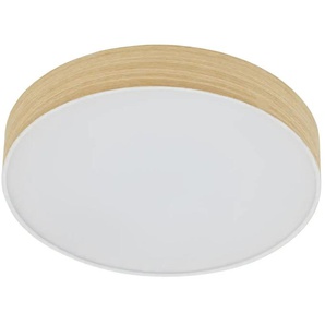 KHG LED-Deckenleuchte Holzoptik/weiß - holzfarben - Materialmix - 6,5 cm - 35.0 | Möbel Kraft