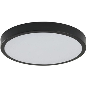 KHG LED-Deckenleuchte  schwarz mit Sterneneffekt   ¦ schwarz ¦ Maße (cm): H: 5  Ø: 38