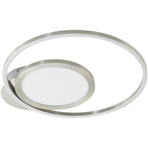 KHG LED-Deckenleuchte  weiß `Kreise´   ¦ weiß ¦ Maße (cm): B: 43 H: 5,5 T: 39.3