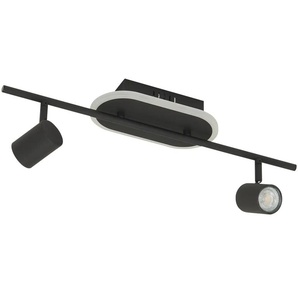 KHG LED-Deckenspot  2+1-flammig  sandschwarz   ¦ schwarz ¦ Maße (cm): B: 55 H: 16,5 T: 12.0