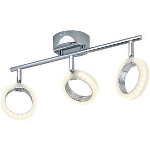 KHG LED-Deckenstrahler  3-flammig  Acrylringe   ¦ Maße (cm): B: 42 H: 9,5 T: 19.5