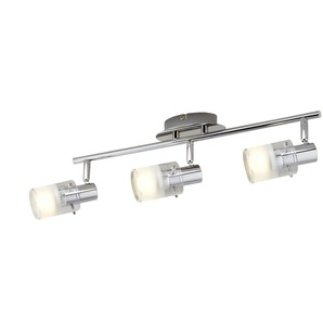 KHG LED- Deckenstrahler 3-flammig mit Glas - silber - Materialmix - 50 cm - 15 cm - cm 13,5 | Möbel Kraft