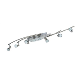 KHG LED-Deckenstrahler - silber - Materialmix - 127 cm - 10 cm - cm 12,5 | Möbel Kraft
