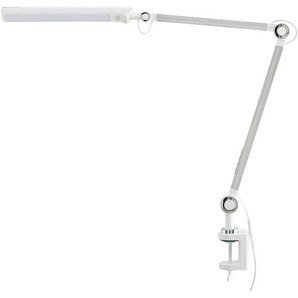 KHG LED-Klemmleuchte, 1-flammig, weiß mit Touchpad ¦ weiß ¦ Maße (cm): B: 70,3 H: 132,8 T: 66,7