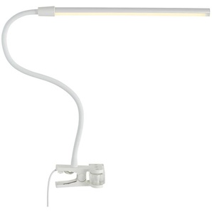 KHG LED-Klemmleuchte, 1-flammig, Weiß - weiß - Materialmix - 60 cm - 37 cm - 7,5 cm | Möbel Kraft