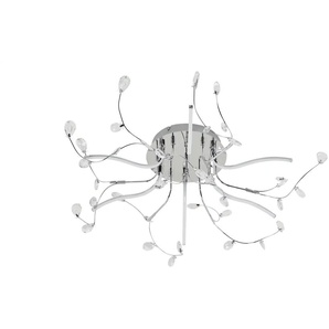 KHG LED-Kristall-Deckenleuchte 6-flammig chrom - silber - Materialmix - 26 cm - 73.0 | Möbel Kraft