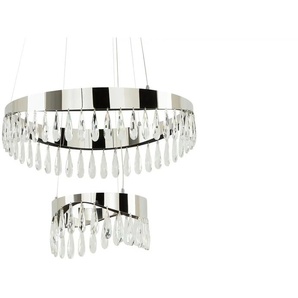 KHG LED-Kristall-Pendelleuchte chrom - silber - Materialmix - 150 cm - 50.0 | Möbel Kraft
