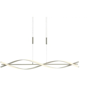 KHG LED-Pendelleuchte 2-flammig ´verdreht´ - silber - Materialmix - 115,5 cm - 150 cm - cm 24,0 | Möbel Kraft