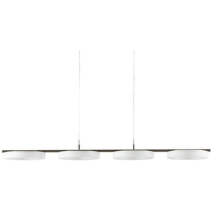 KHG LED-Pendelleuchte  4-flammig  Nickel-matt   ¦ silber ¦ Maße (cm): B: 80 H: 150 T: 16.0