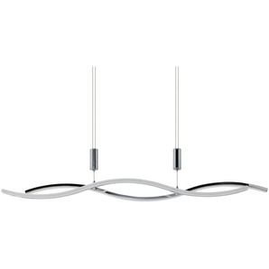 KHG LED-Pendelleuchte  chrom `Wavy´   ¦ silber ¦ Maße (cm): B: 108 H: 150 T: 8.0