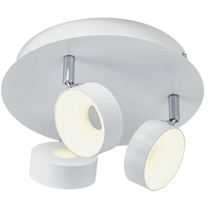 KHG LED-Spot 3-flammig weiß - weiß - Materialmix - 15 cm - 24.0 | Möbel Kraft