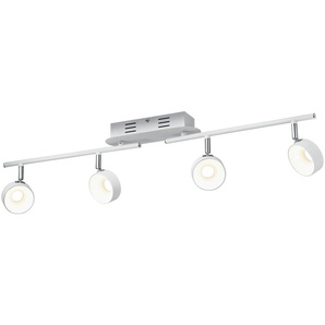KHG LED-Spot 4-flammig weiß   ¦ weiß ¦ Maße (cm): B: 83,5 H: 18,5 T: 8.0