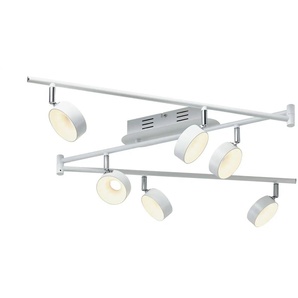 KHG LED Spot 6-flammig - weiß - Materialmix - 180,5 cm - 21 cm - cm 8,0 | Möbel Kraft