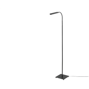 KHG LED-Stehleuchte 1-flammig schwarz mit Schwanenhals - schwarz - Materialmix - 43 cm - 138 cm - cm 21,0 | Möbel Kraft