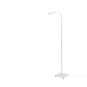 KHG LED-Stehleuchte 1-flammig weiß mit Schwanenhals - weiß - Materialmix - 43 cm - 138 cm - cm 21,0 | Möbel Kraft