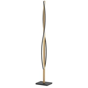 KHG LED-Stehleuchte 3-flammig schwarz/ Eiche - holzfarben - Materialmix - 25 cm - 148,5 cm - cm 20,0 | Möbel Kraft