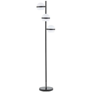 KHG LED-Stehleuchte  3-flammig  schwarz   ¦ schwarz ¦ Maße (cm): B: 26,7 H: 155 T: 34.0