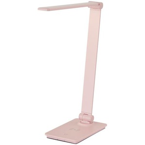 KHG LED-Tischeuchte, Pink mit Qi-Charger ¦ rosa/pink ¦ Maße (cm): B: 32,5 H: 37 T: 11