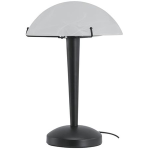 KHG LED-Tischleucht, 1-flammig, schwarz mit Alabasterglas - Materialmix - 32 cm - [24.0] | Möbel Kraft