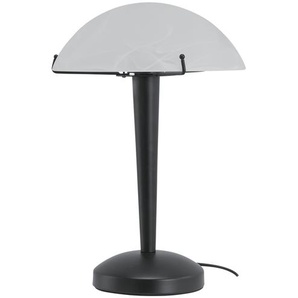 KHG LED-Tischleucht  1-flammig  schwarz mit Alabasterglas   ¦ Maße (cm): H: 32  Ø: 24