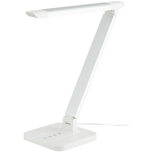 KHG LED-Tischleuchte, 1-flammig, Alu/weiß - weiß - Materialmix - 46 cm - 45,5 cm - 16 cm | Möbel Kraft