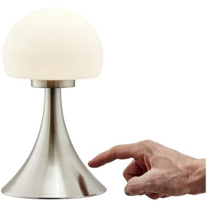 KHG LED-Tischleuchte  1-flammig   ¦ silber ¦ Maße (cm): H: 26  Ø: 15