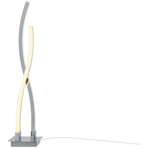 KHG LED-Tischleuchte, chrom `Wavy` - silber - Materialmix - 53,5 cm - [12.0] | Möbel Kraft