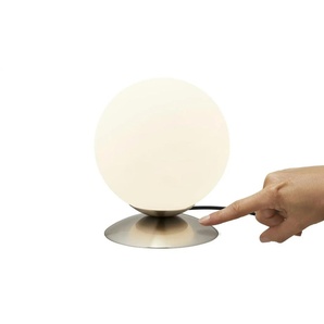 KHG LED-Tischleuchte  Nickel matt   ¦ silber ¦ Maße (cm): H: 17  Ø: 14