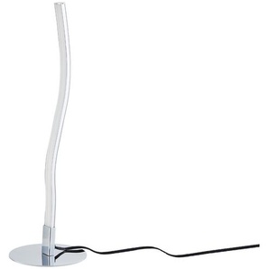 KHG LED-Tischleuchte  Nickel matt   ¦ silber ¦ Maße (cm): B: 11 H: 35 T: 11.0