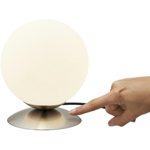 KHG LED-Tischleuchte  Nickel matt   ¦ silber ¦ Maße (cm): H: 17  Ø: 14