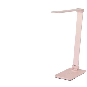 KHG LED-Tischleuchte Pink mit Qi-Charger - rosa/pink - Materialmix - 32,5 cm - 37 cm - cm 11,0 | Möbel Kraft