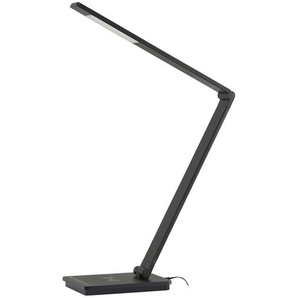 KHG LED-Tischleuchte, schwarz mit Qi-Charger - schwarz - Materialmix - 36 cm - 38 cm - 11,6 cm | Möbel Kraft
