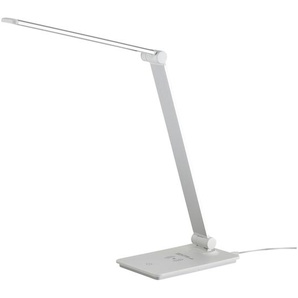 KHG LED-Tischleuchte, weiß mit Qi-Charger - weiß - Materialmix - 32,5 cm - 37 cm - 11 cm | Möbel Kraft