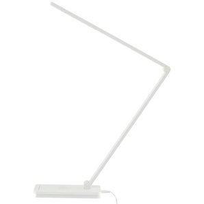 KHG LED-Tischleuchte, weiß mit Qi-Charger - weiß - Materialmix - 36 cm - 38 cm - 11,6 cm | Möbel Kraft