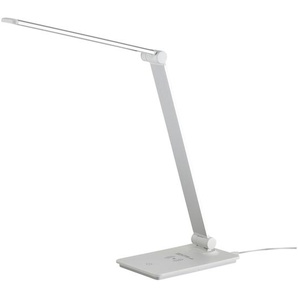 KHG LED-Tischleuchte  weiß mit Qi-Charger   ¦ weiß ¦ Maße (cm): B: 32,5 H: 37 T: 11.0
