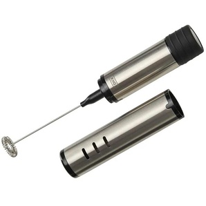 KHG Milchaufschäumer - silber - Edelstahl,Kunststoff - 22,8 cm - 3.0 | Möbel Kraft