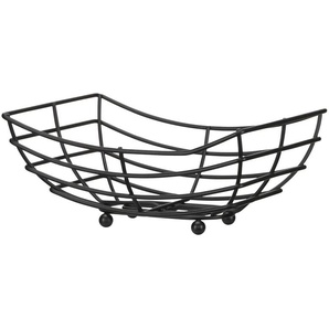 KHG Obstkorb eckig | schwarz | Edelstahl | 29,8 cm | 20,4 cm | cm 12,7 |