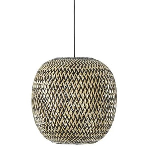 KHG Pendelleuchte 1-flammig Bambus geflochten ´klein` - holzfarben - Materialmix - 150 cm - 38.0 | Möbel Kraft